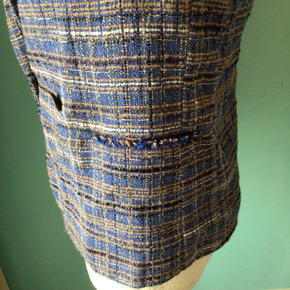 Isabel Marant Etoile Gabe Blue Tweed Jacket 34 - Picture 3 of 7